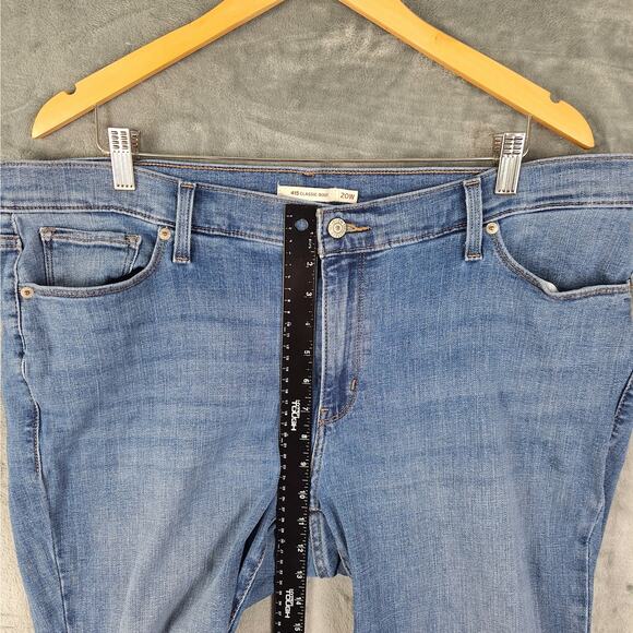 Levis 415 Classic Bootcut Jeans 20W Denim Medium Wash High Rise Stretch Western - Picture 5 of 10
